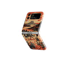 Samsung Galaxy  Z Flip 3 Tough Case - Desert Stallion Silhouette - CASETEROID