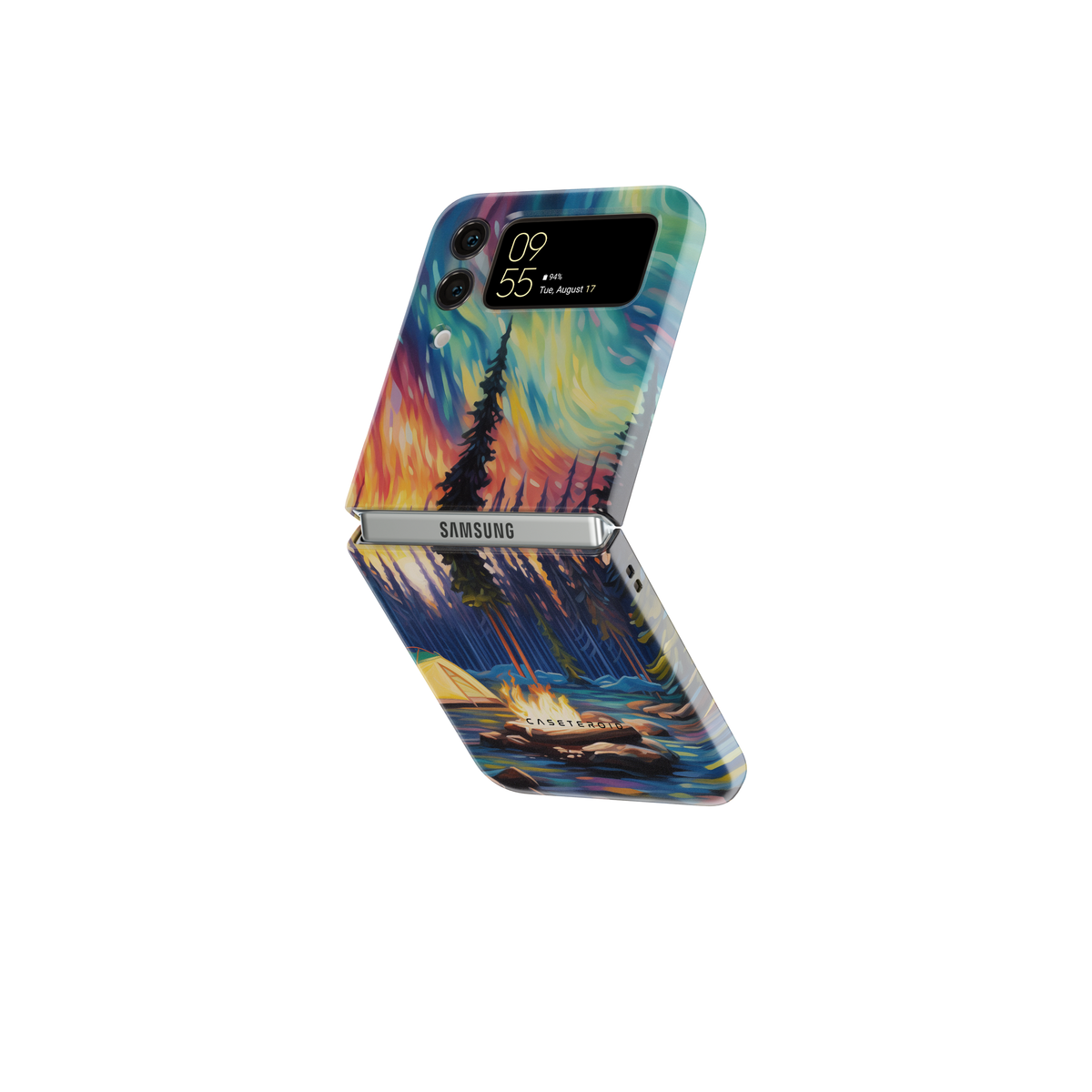 Samsung Galaxy  Z Flip 4 Tough Case - Celestial Campfire Serenity - CASETEROID