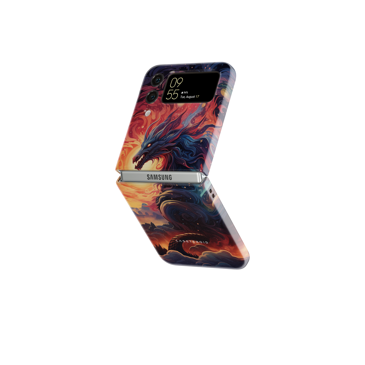 Samsung Galaxy  Z Flip 4 Tough Case - Chromatic Wyrm Majesty - CASETEROID