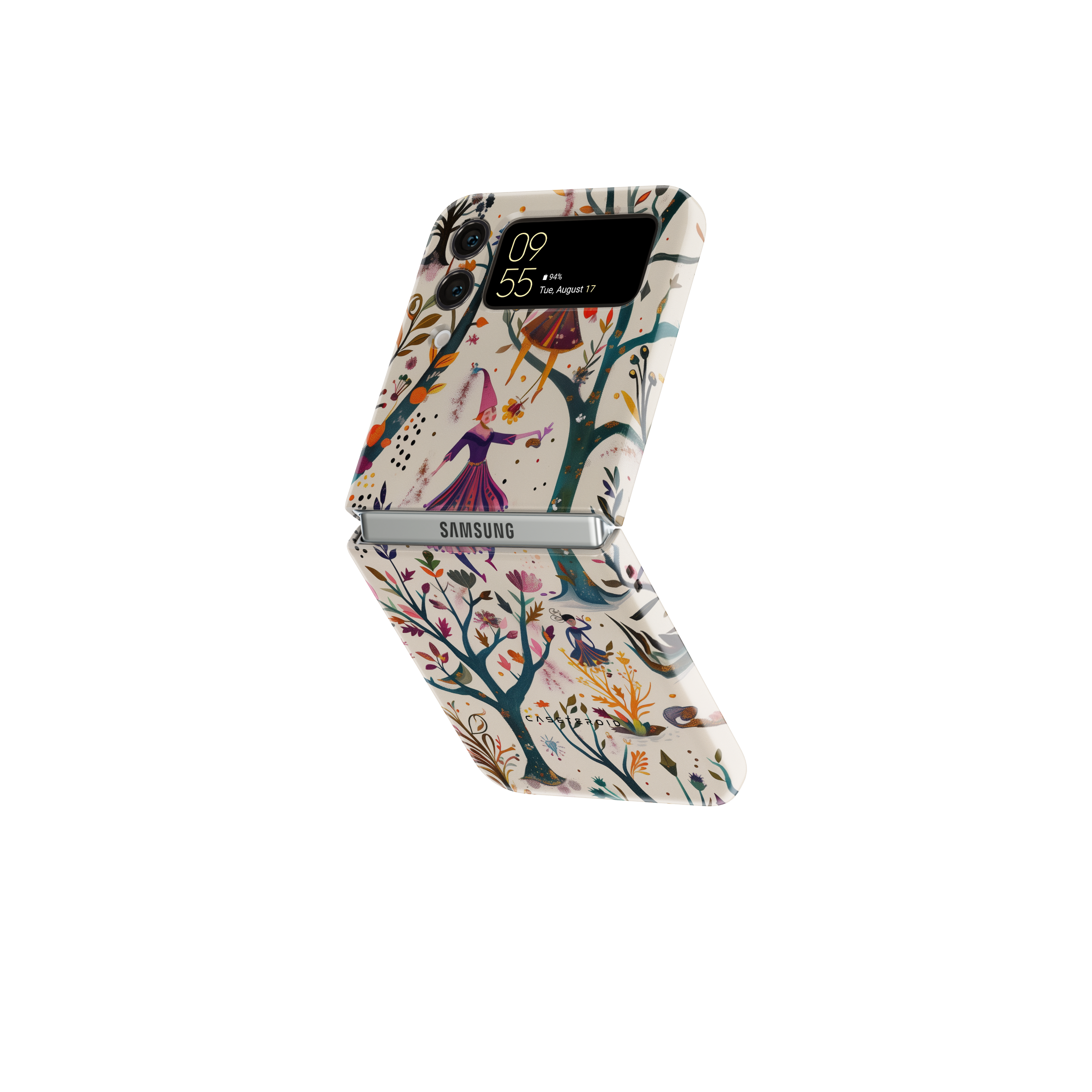 Samsung Galaxy Z Flip 5 Tough Case - Gleaming Pixie Grove - CASETEROID
