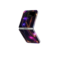 Samsung Galaxy Z Flip 5 Tough Case - Glitch Glow