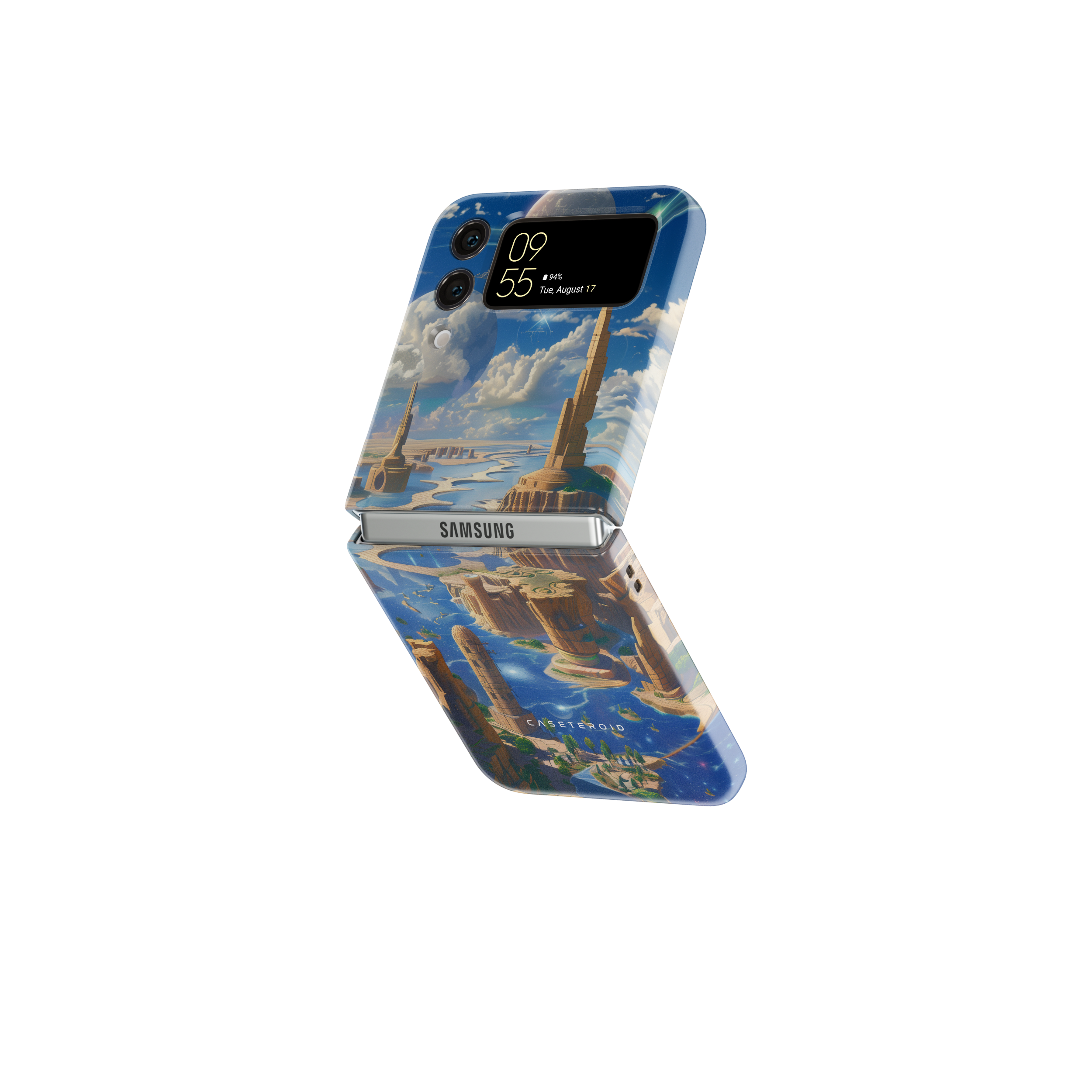 Samsung Galaxy Z Flip 5 Tough Case - Infinite Galaxy Sky - CASETEROID