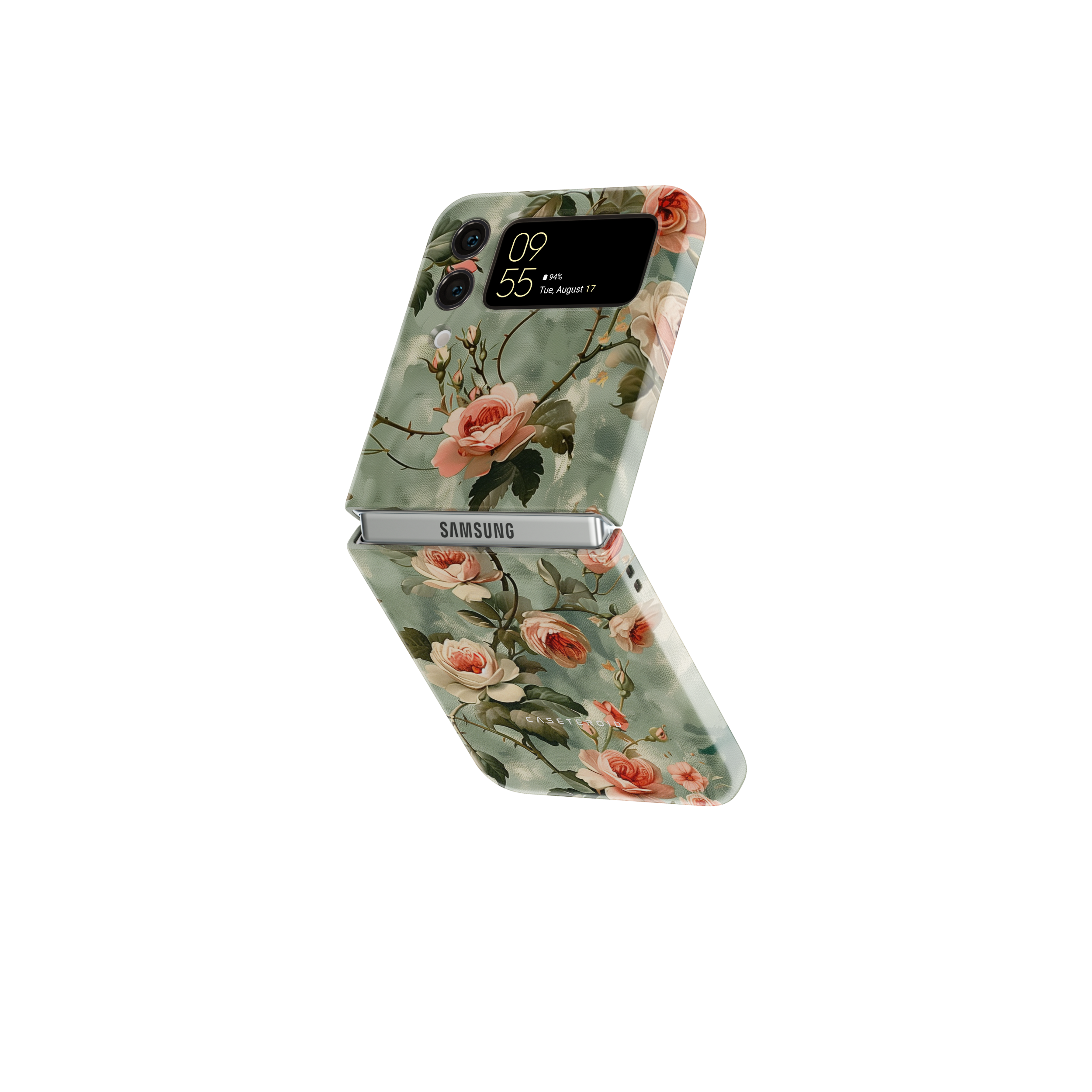 Samsung Galaxy Z Flip 5 Tough Case - Petals Melody Garden - CASETEROID