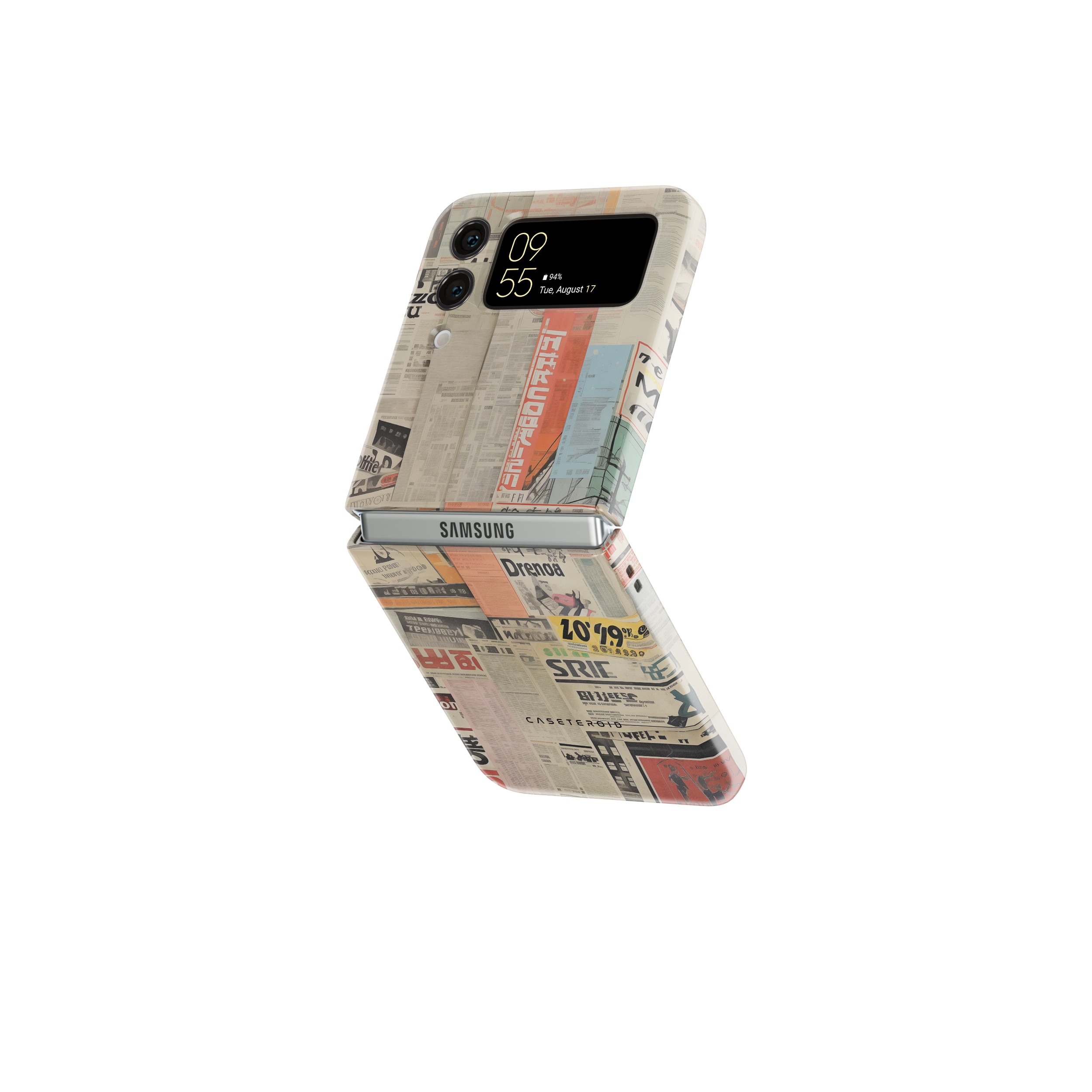 Samsung Galaxy  Z Flip 3 Tough Case - PressPass Collage - CASETEROID