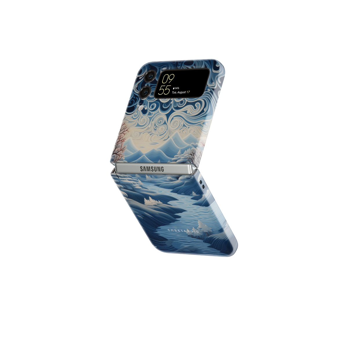 Samsung Galaxy Z Flip 5 Tough Case - Riverside Peaks Breeze - CASETEROID