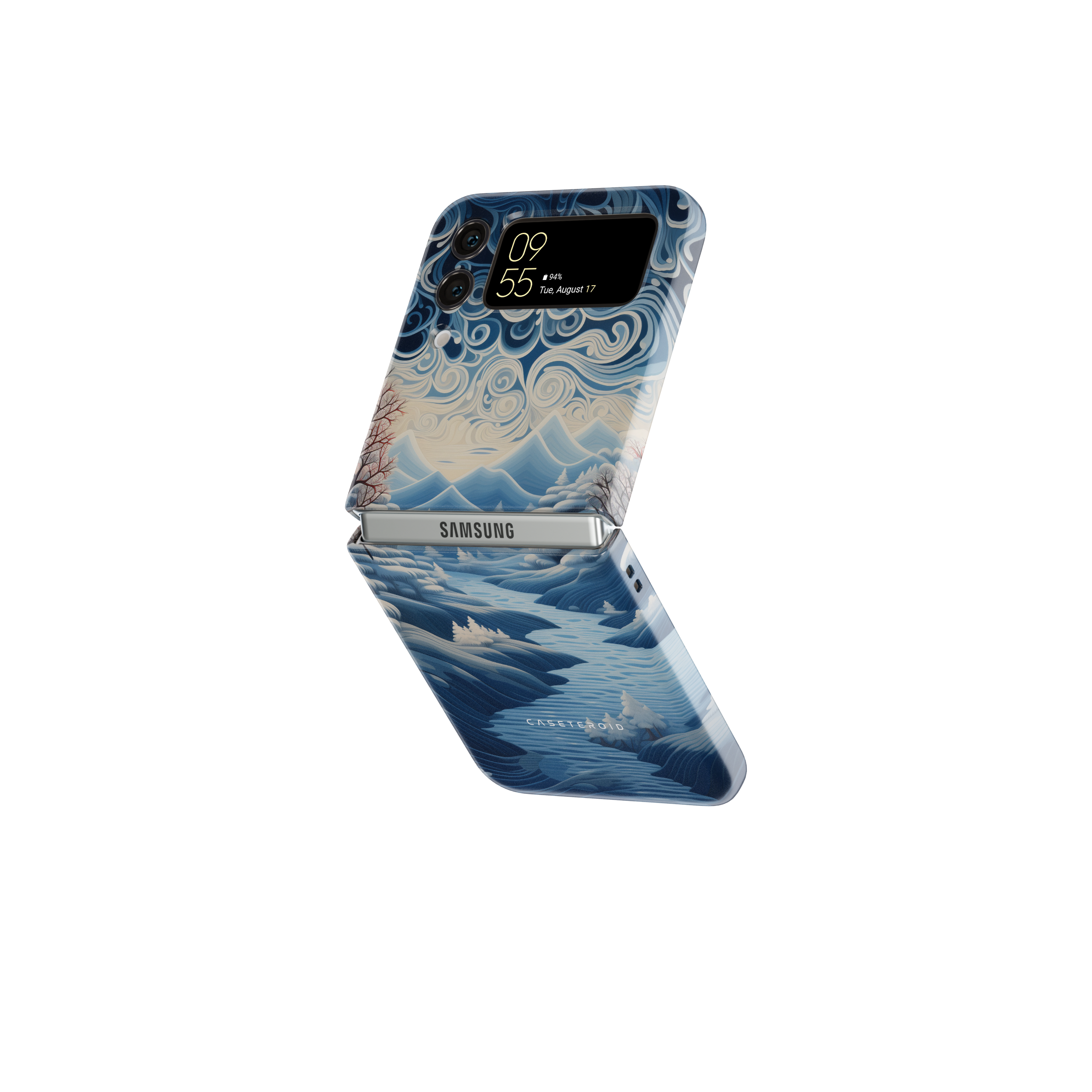 Samsung Galaxy  Z Flip 3 Tough Case - Riverside Peaks Breeze