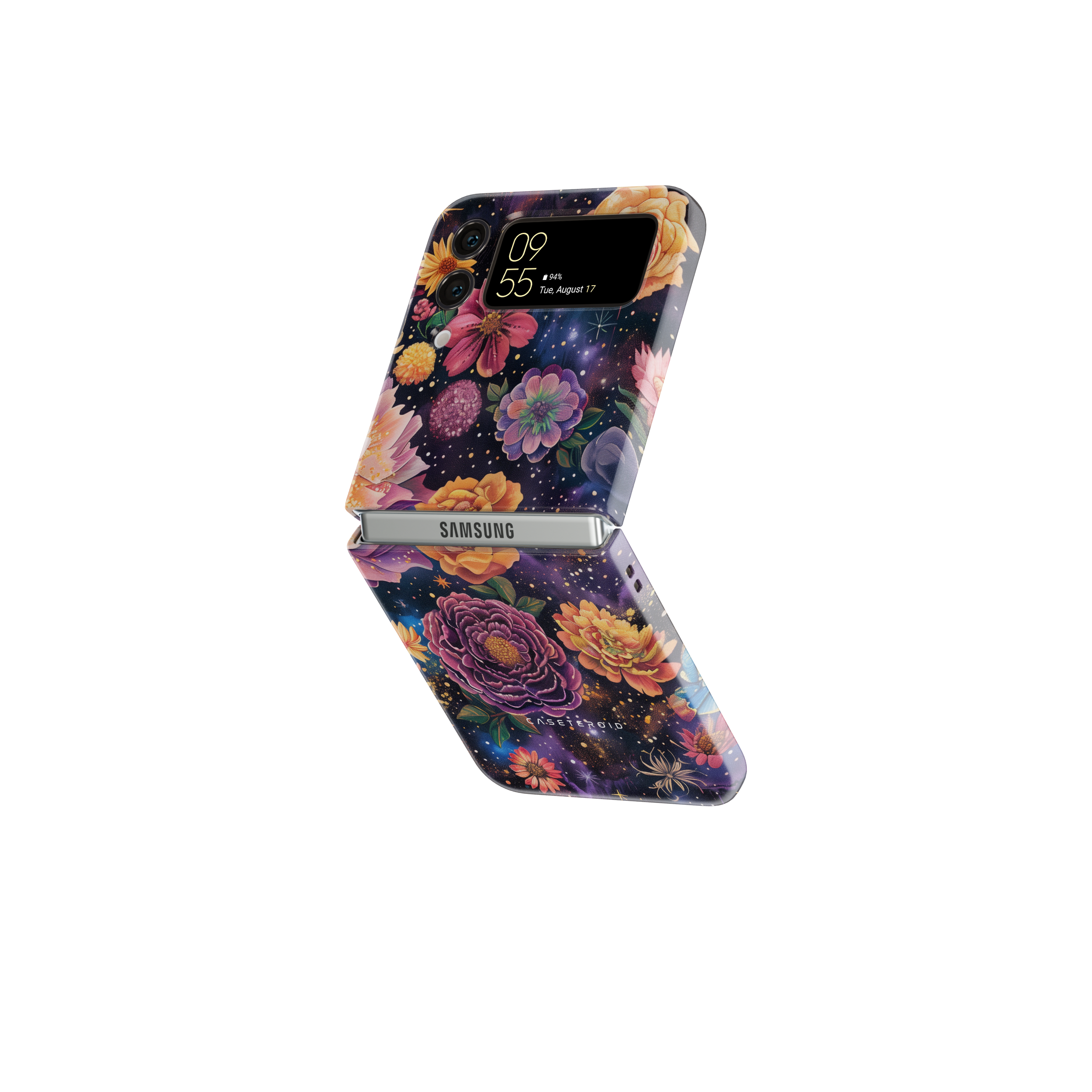 Samsung Galaxy Z Flip 4 Tough Case - Stellar Petal Tapestry - CASETEROID