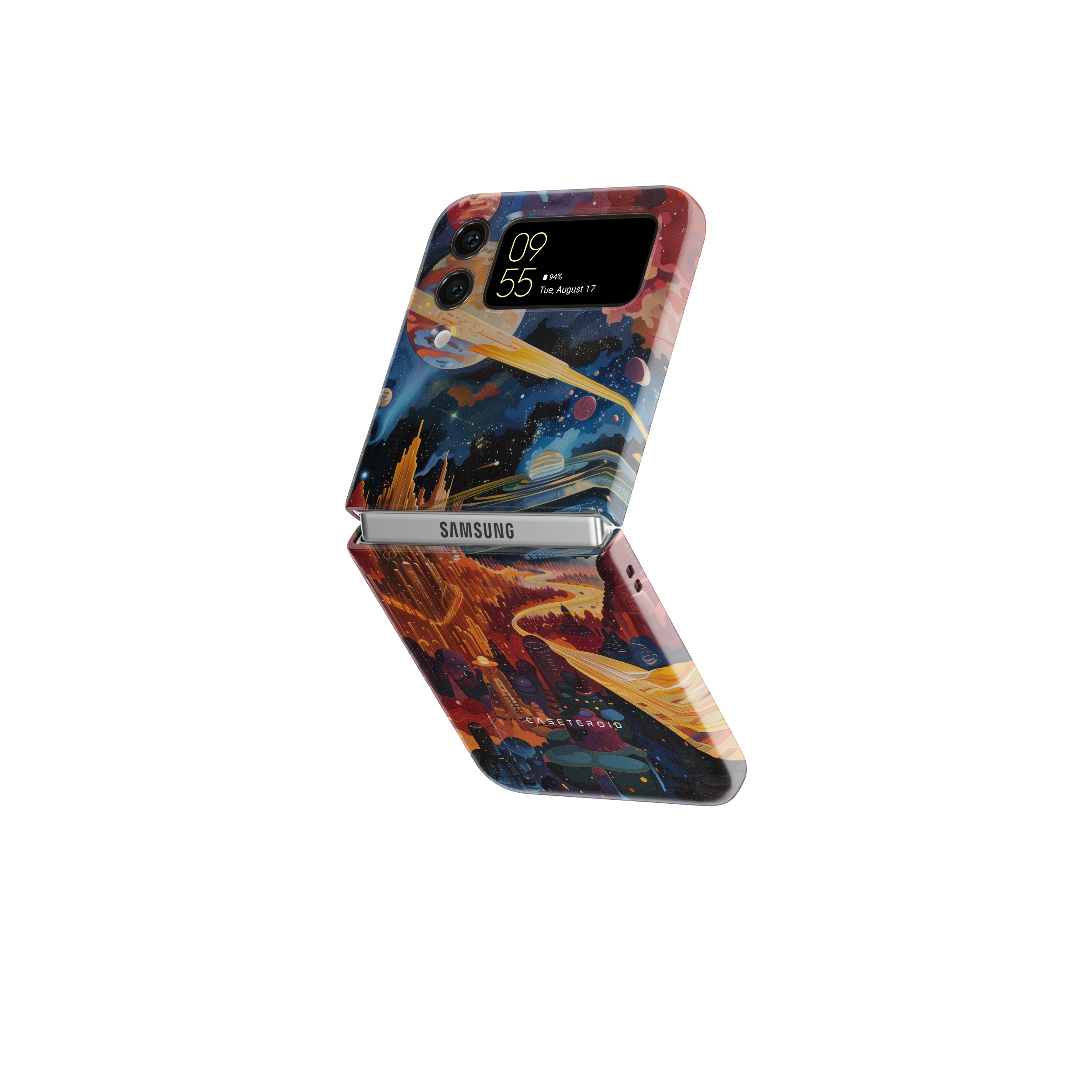 Samsung Galaxy Z Flip 4 Tough Case - Stellar Voyager Matrix - CASETEROID