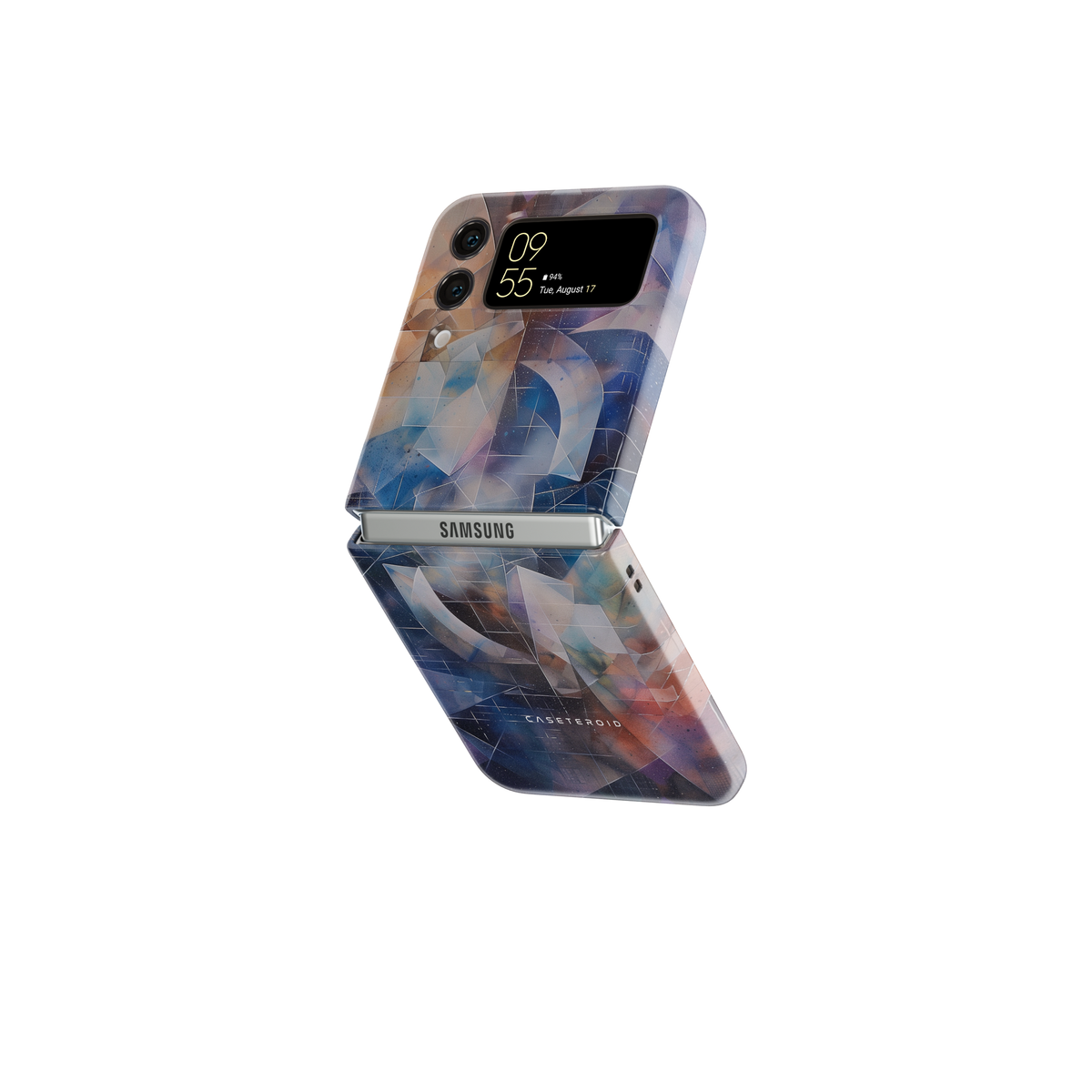 Samsung Galaxy Z Flip 5 Tough Case - Surreal Geometries Odyssey - CASETEROID