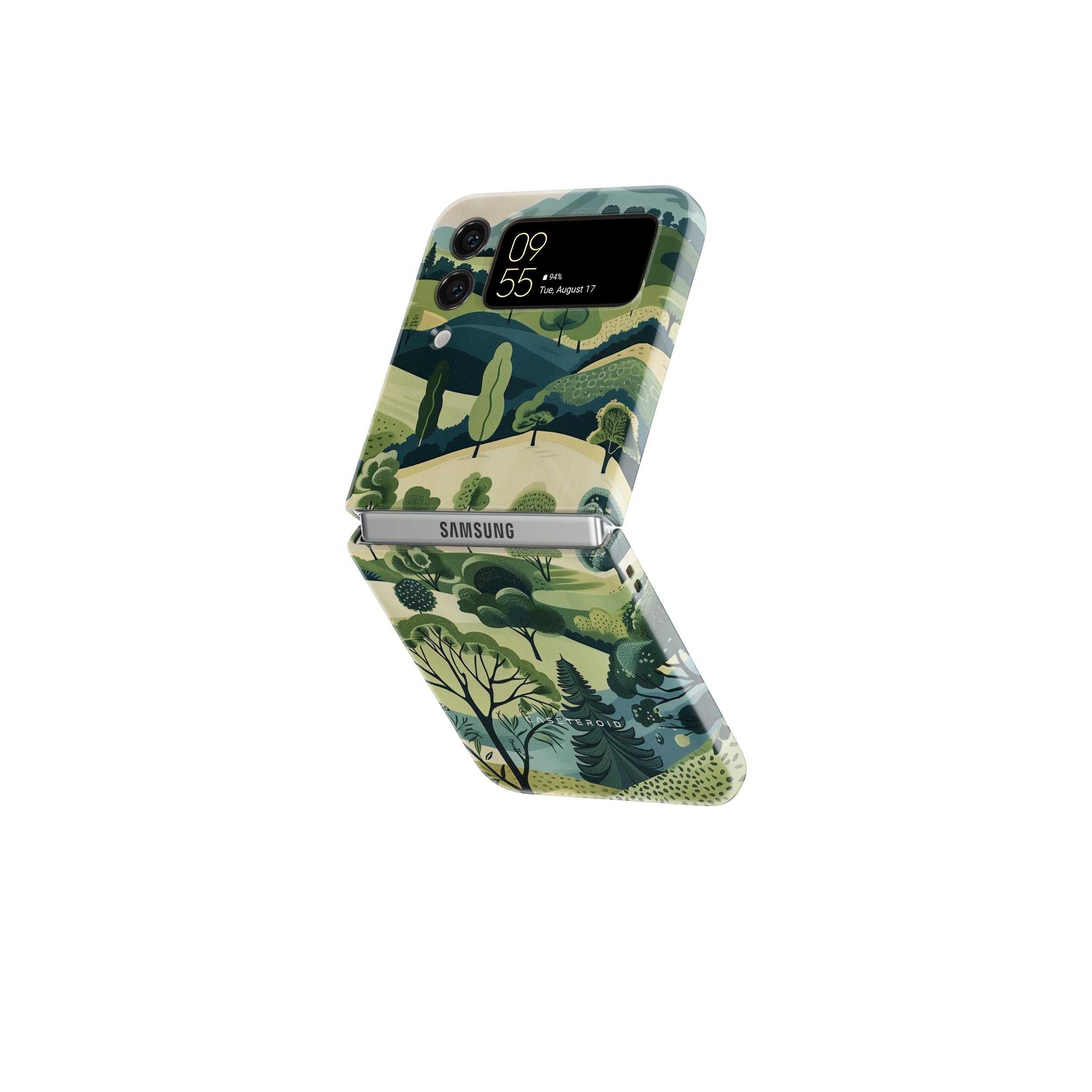 Samsung Galaxy Z Flip 3 Tough Case - Tranquil Terrain Tapestry - CASETEROID