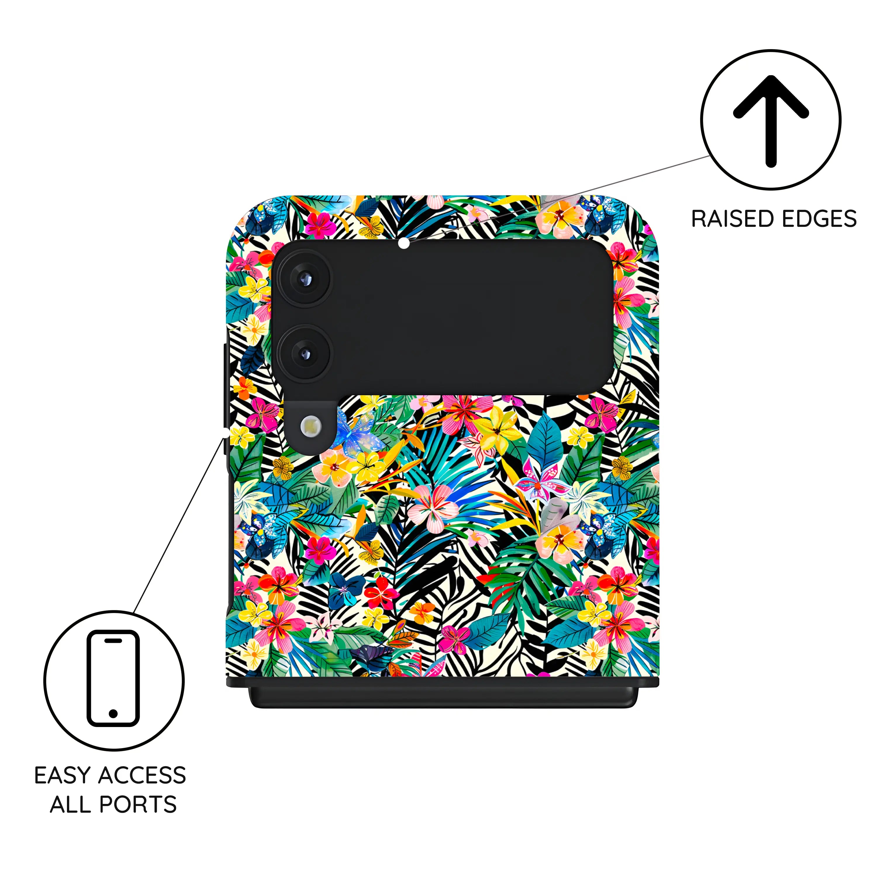 Jungle Bloom - Samsung Galaxy Z Flip 4 Case