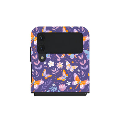 Violet Flutter - Samsung Galaxy Z Flip 4 Case