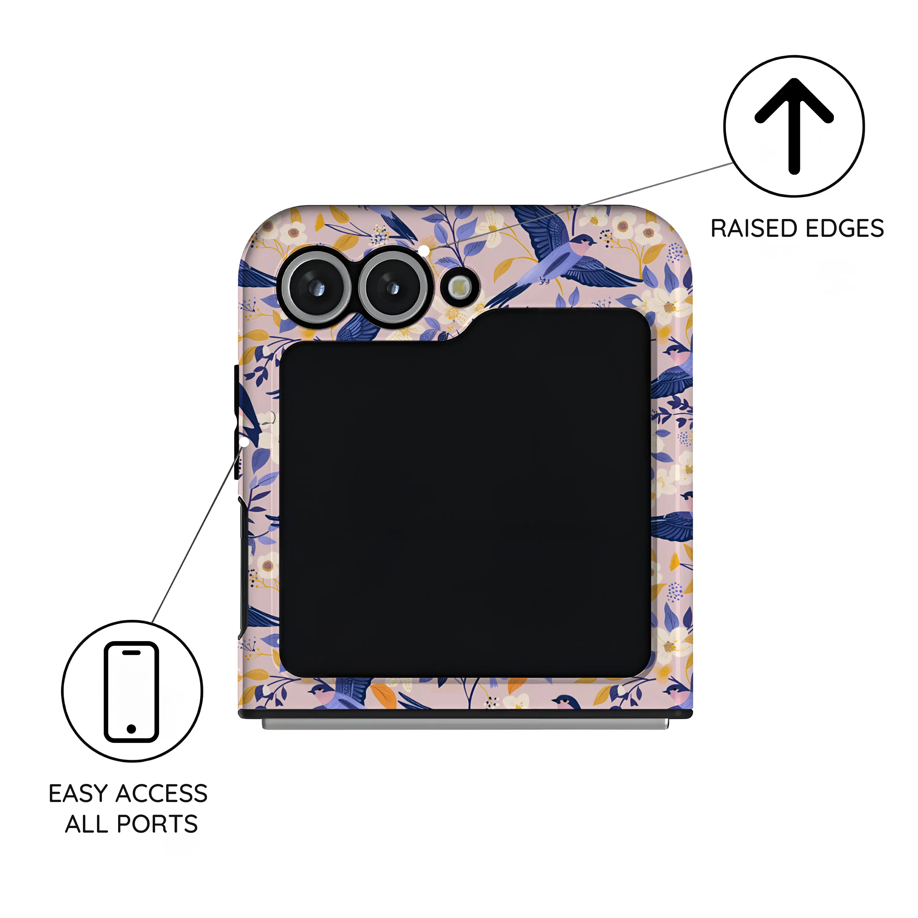 Indigo Serenade - Samsung Galaxy Z Flip 6 Case
