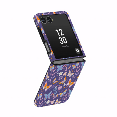 Violet Flutter - Samsung Galaxy Z Flip 7 Case