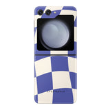 Azure Checkmate Tough Case for Samsung Galaxy Z Flip 5 - CASETEROID