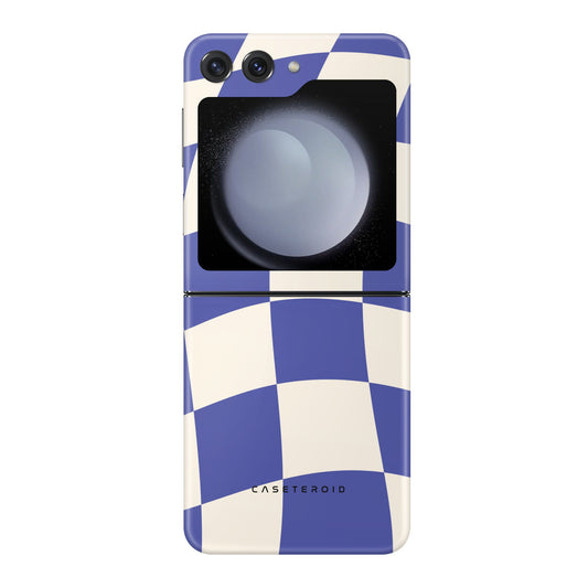 Azure Checkmate Tough Case for Samsung Galaxy Z Flip 6 - CASETEROID