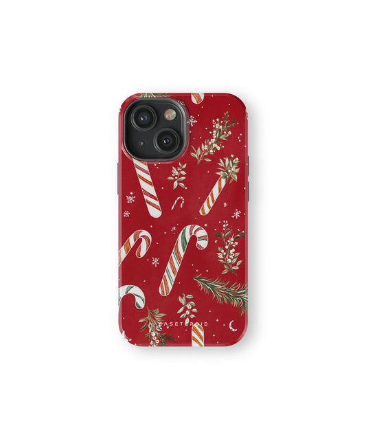 Candy Cane Cheer MagSafe Tough Case for iPhone 13 Mini - CASETEROID