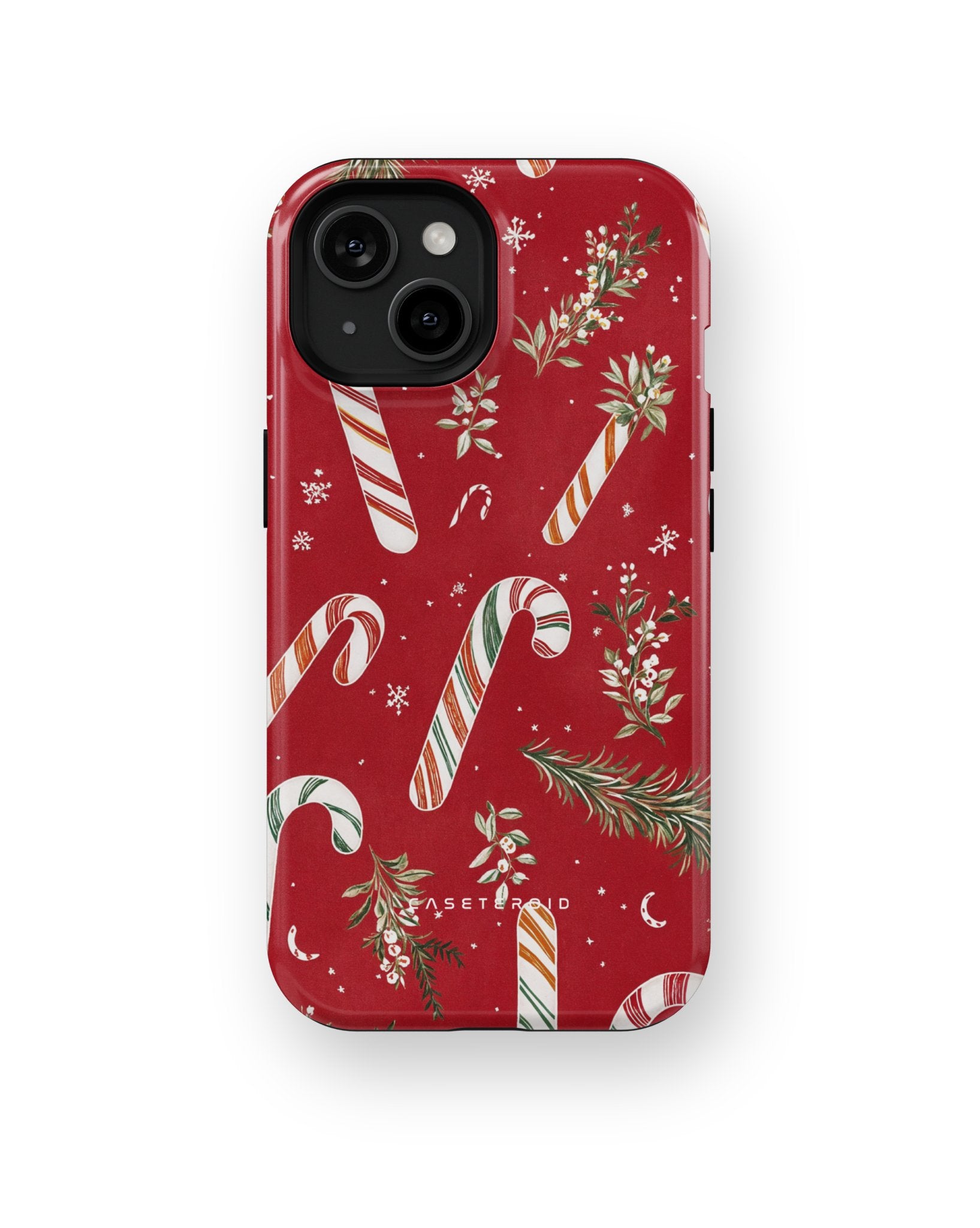 Candy Cane Cheer MagSafe Tough Case for iPhone 15 - CASETEROID