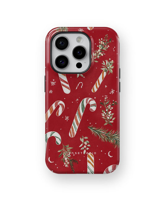 Candy Cane Cheer MagSafe Tough Case for iPhone 15 Pro - CASETEROID