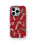 Candy Cane Cheer MagSafe Tough Case for iPhone 15 Pro - CASETEROID