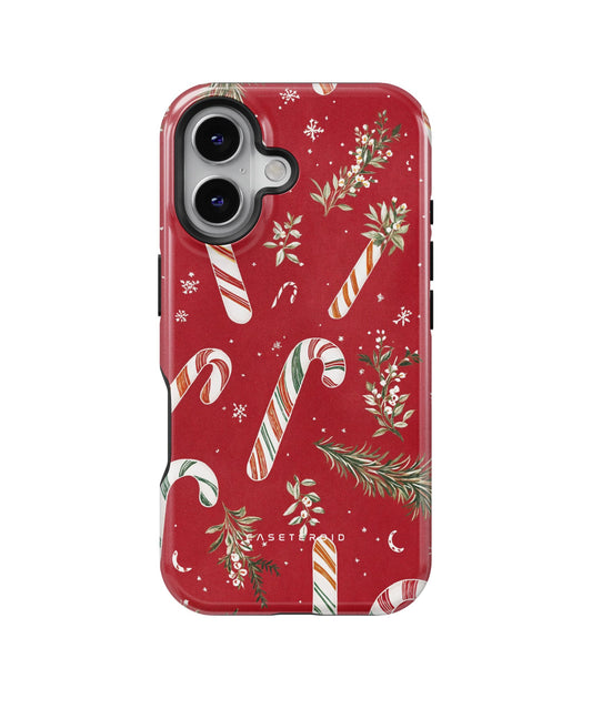 Candy Cane Cheer MagSafe Tough Case for iPhone 16 - CASETEROID