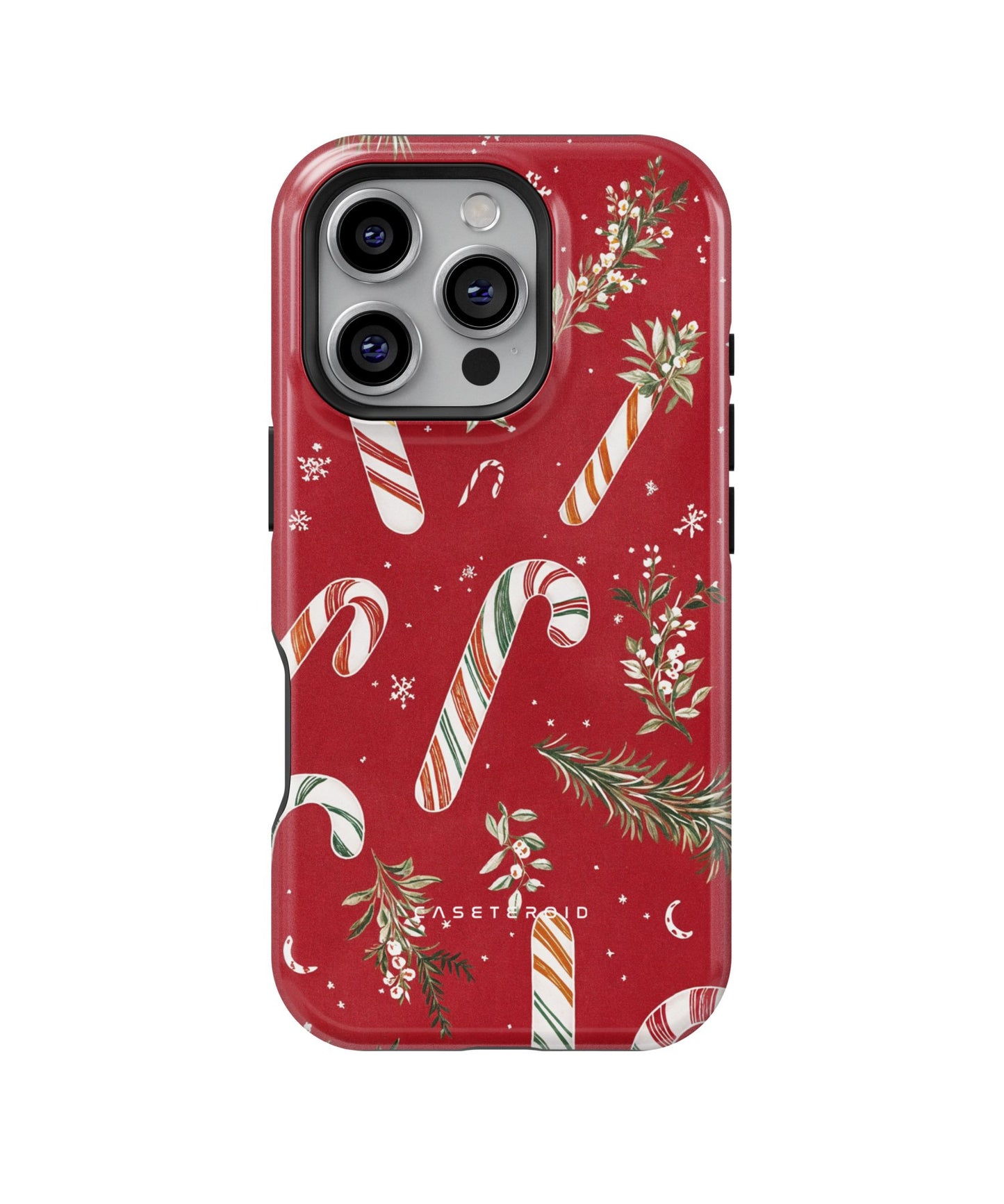 Candy Cane Cheer MagSafe Tough Case for iPhone 16 Pro - CASETEROID