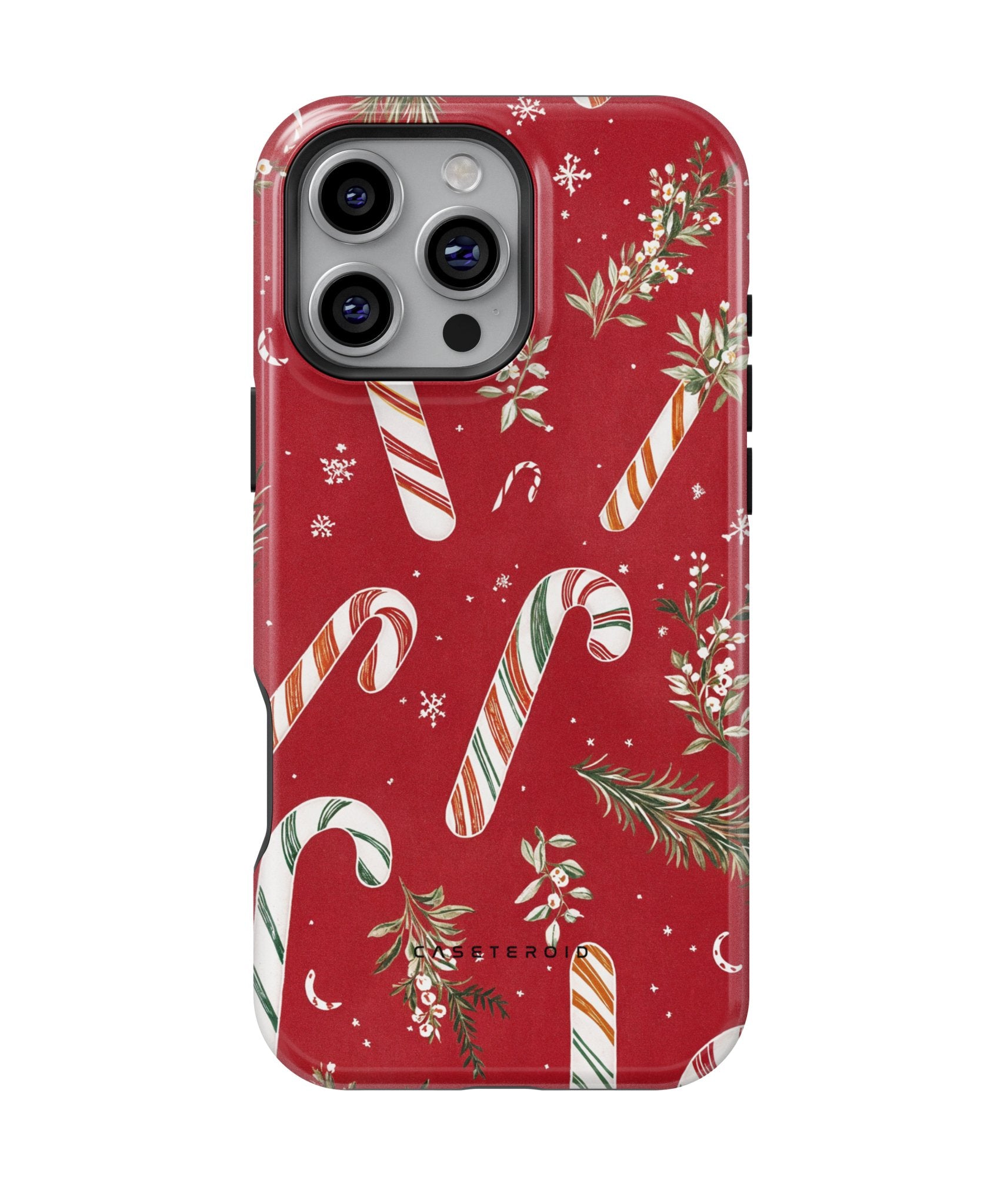 Candy Cane Cheer MagSafe Tough Case for iPhone 16 Pro Max - CASETEROID