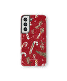 Candy Cane Cheer MagSafe Tough Case for Samsung Galaxy S22 - CASETEROID