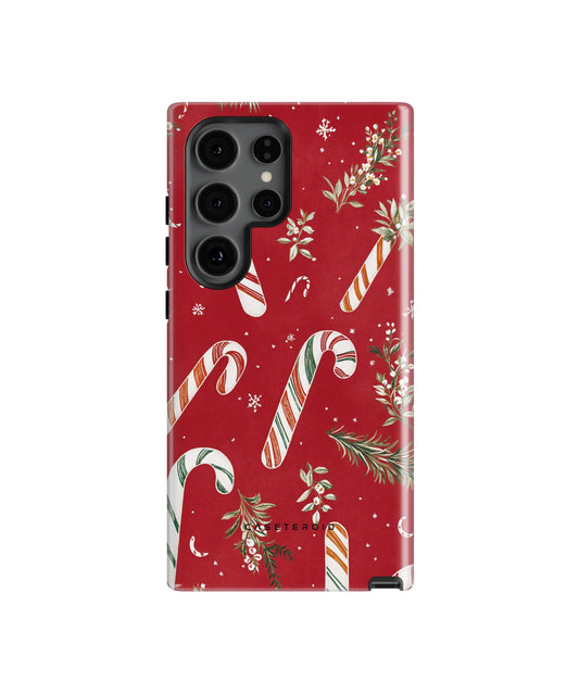 Candy Cane Cheer MagSafe Tough Case for Samsung Galaxy S24 Ultra - CASETEROID