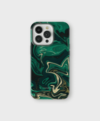 iPhone Tough Case with MagSafe - Verde Veins Marble