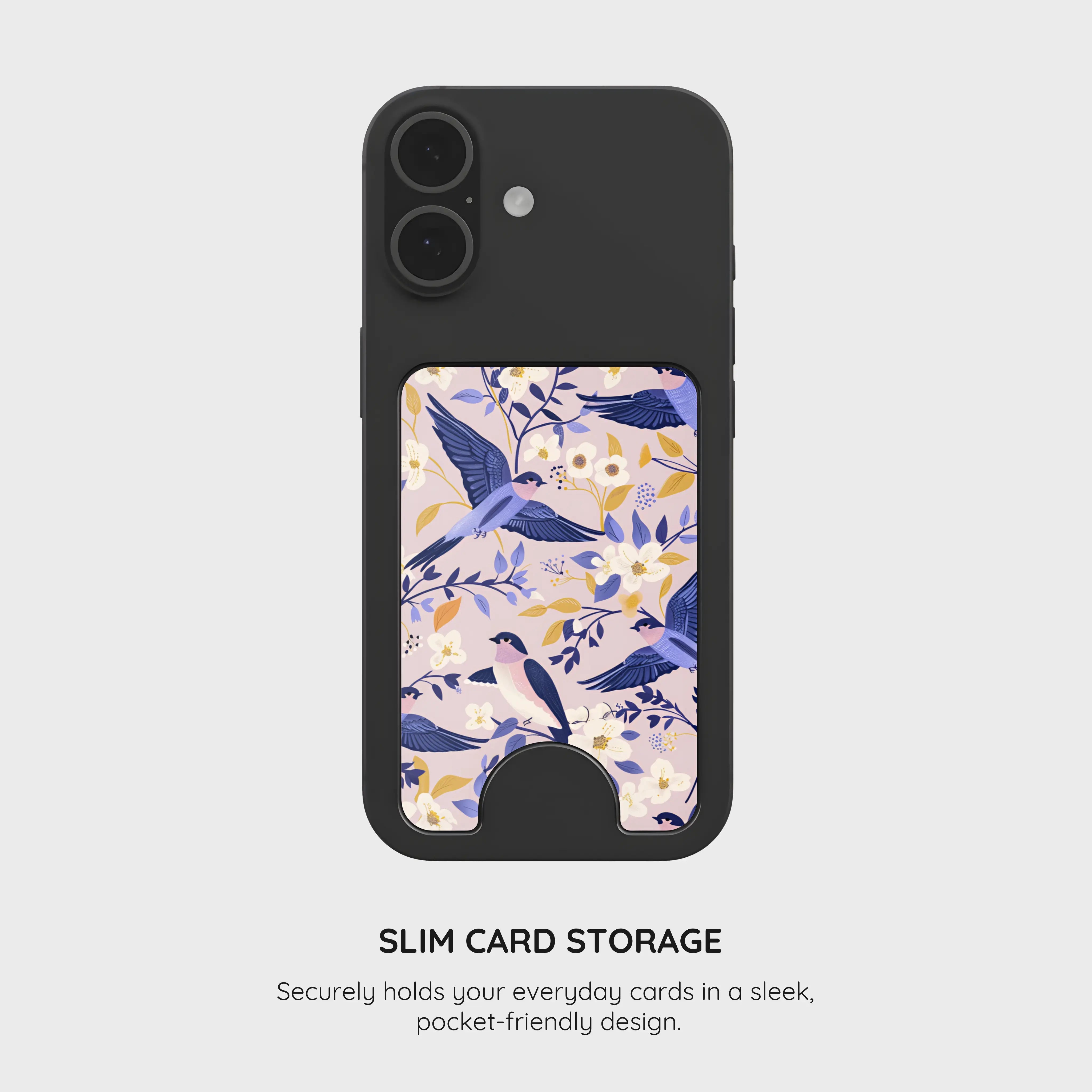 Indigo Serenade - Magnetic Wallet & Stand