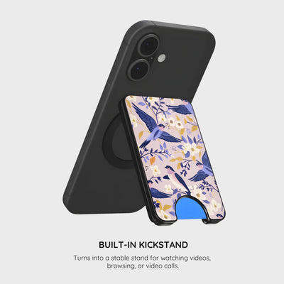 Indigo Serenade - Magnetic Wallet & Stand