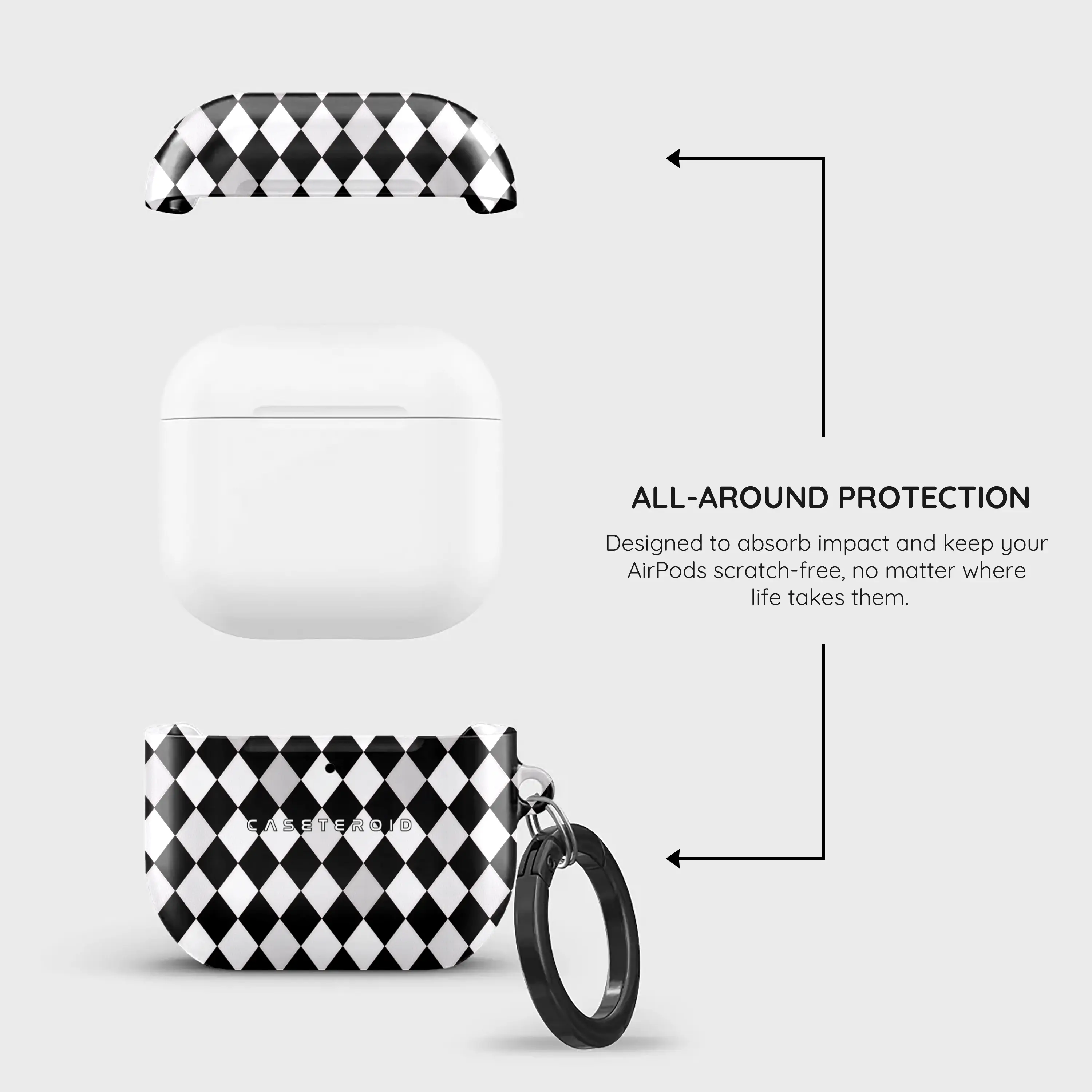 Noir Diamonds - AirPods 4 Case