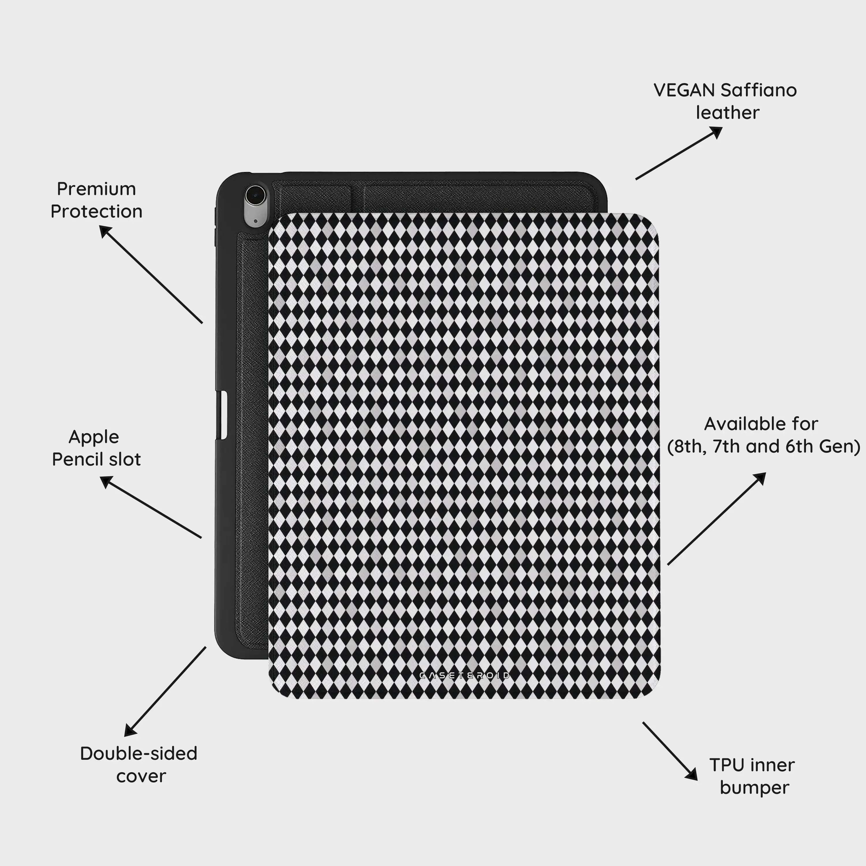 Noir Diamonds - iPad Air 13 (8th/7th/6th Gen) Case