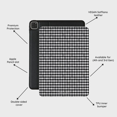 Noir Diamonds - iPad Pro 11 (4th/3rd Gen) Case