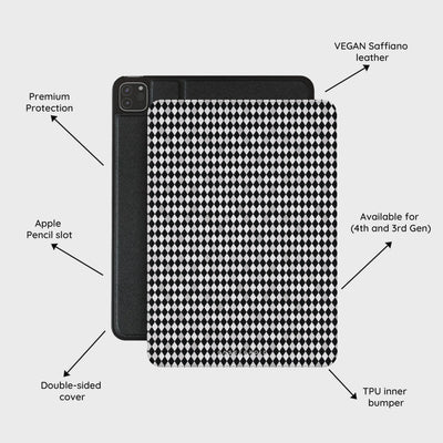 Noir Diamonds - iPad Pro 12.9 (4th/3rd Gen) Case