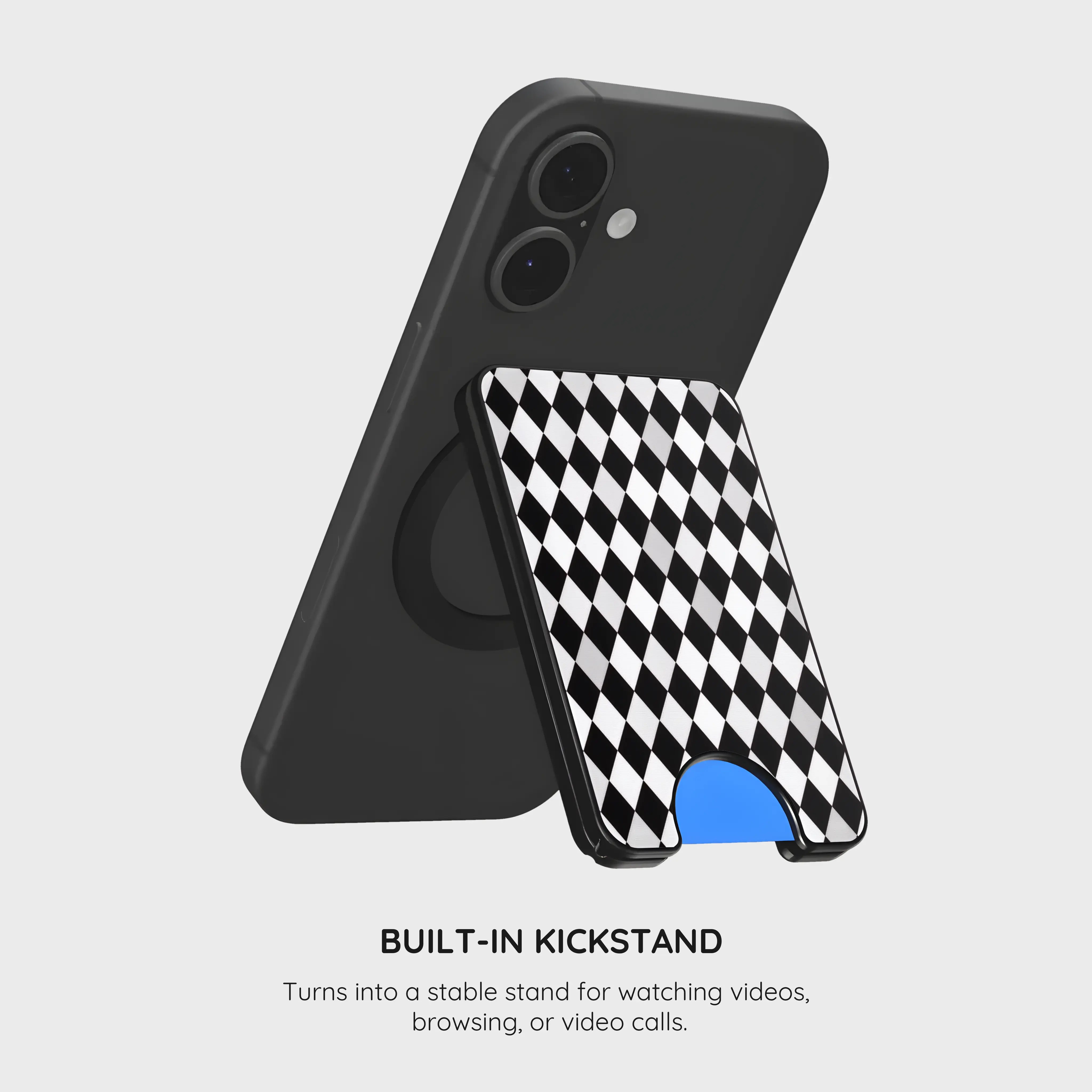 Noir Diamonds - Magnetic Wallet & Stand