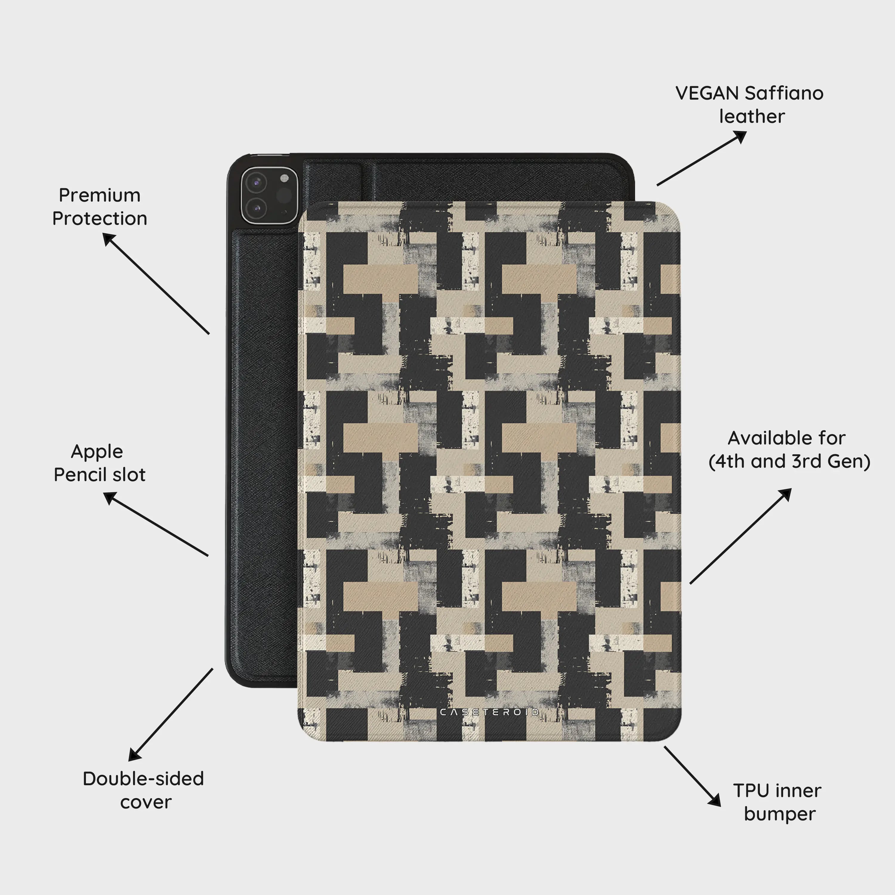 Brutal Geometry - iPad Pro 12.9 (4th/3rd Gen) Case