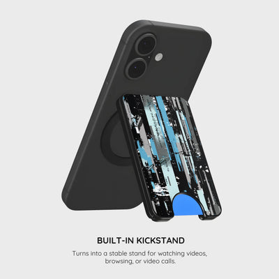 Glitch Matrix - Magnetic Wallet & Stand