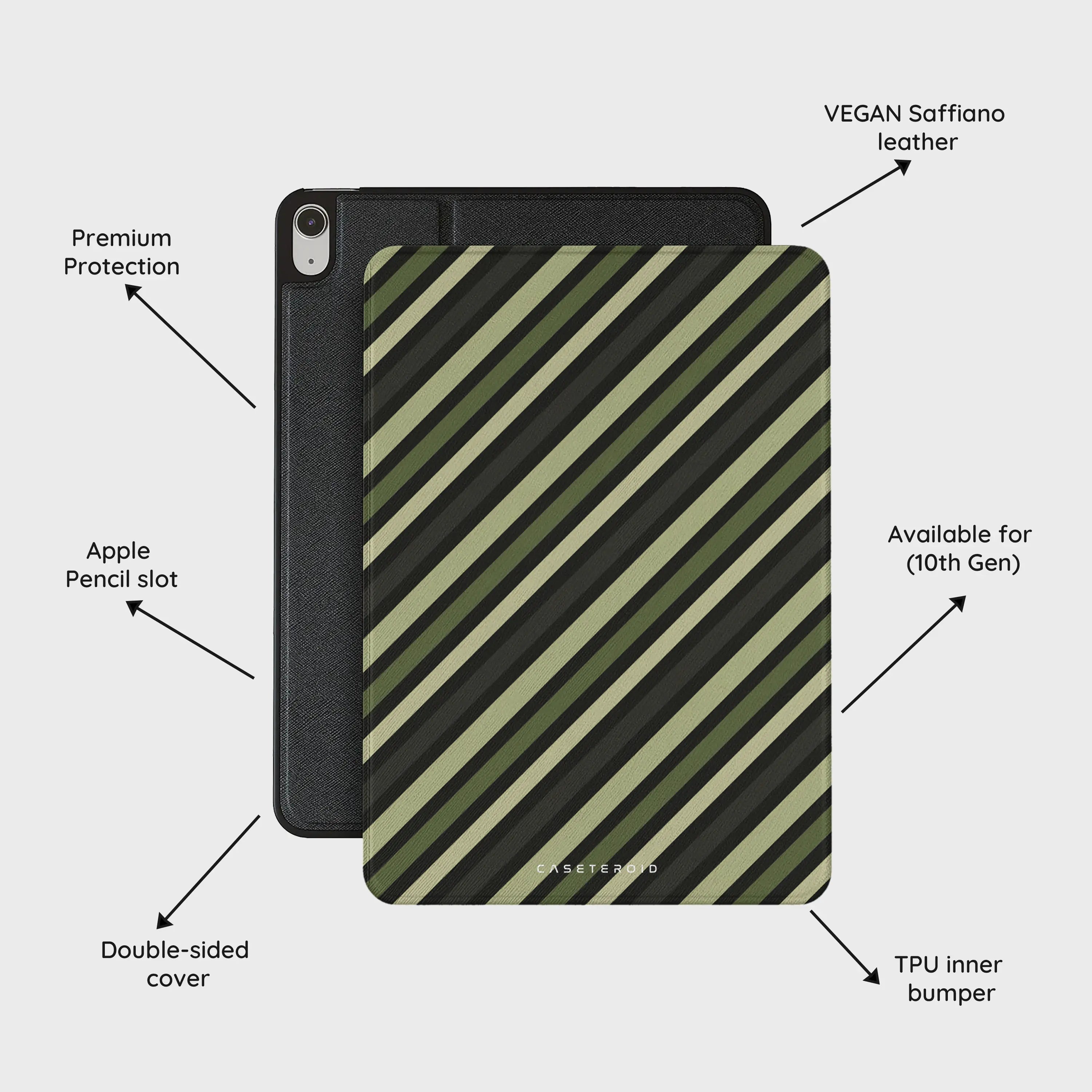 Olive Command - iPad 10.9 (10th Gen) Case