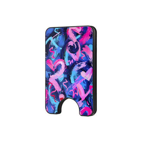 Midnight Pulse - Magnetic Wallet & Stand