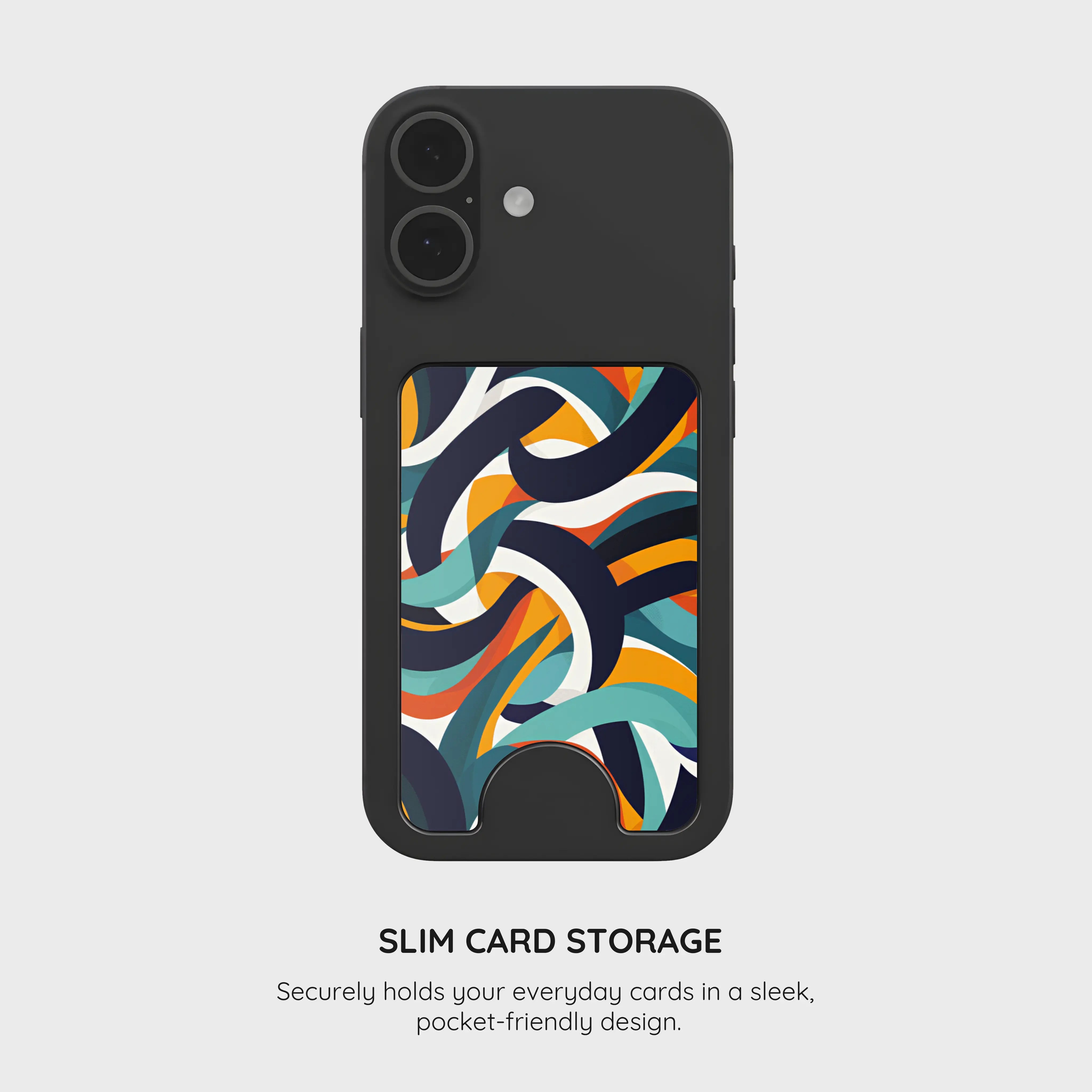 Ribbon Flow - Magnetic Wallet & Stand