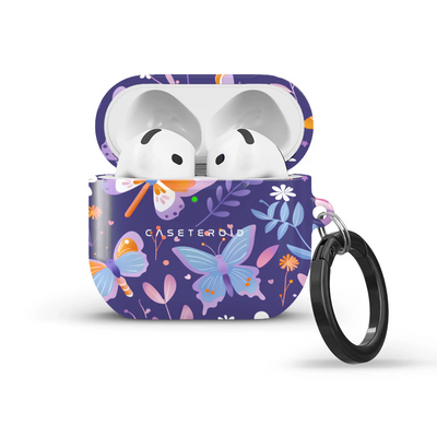 Violet Flutter - AirPods 4 Case