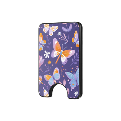 Violet Flutter - Magnetic Wallet & Stand