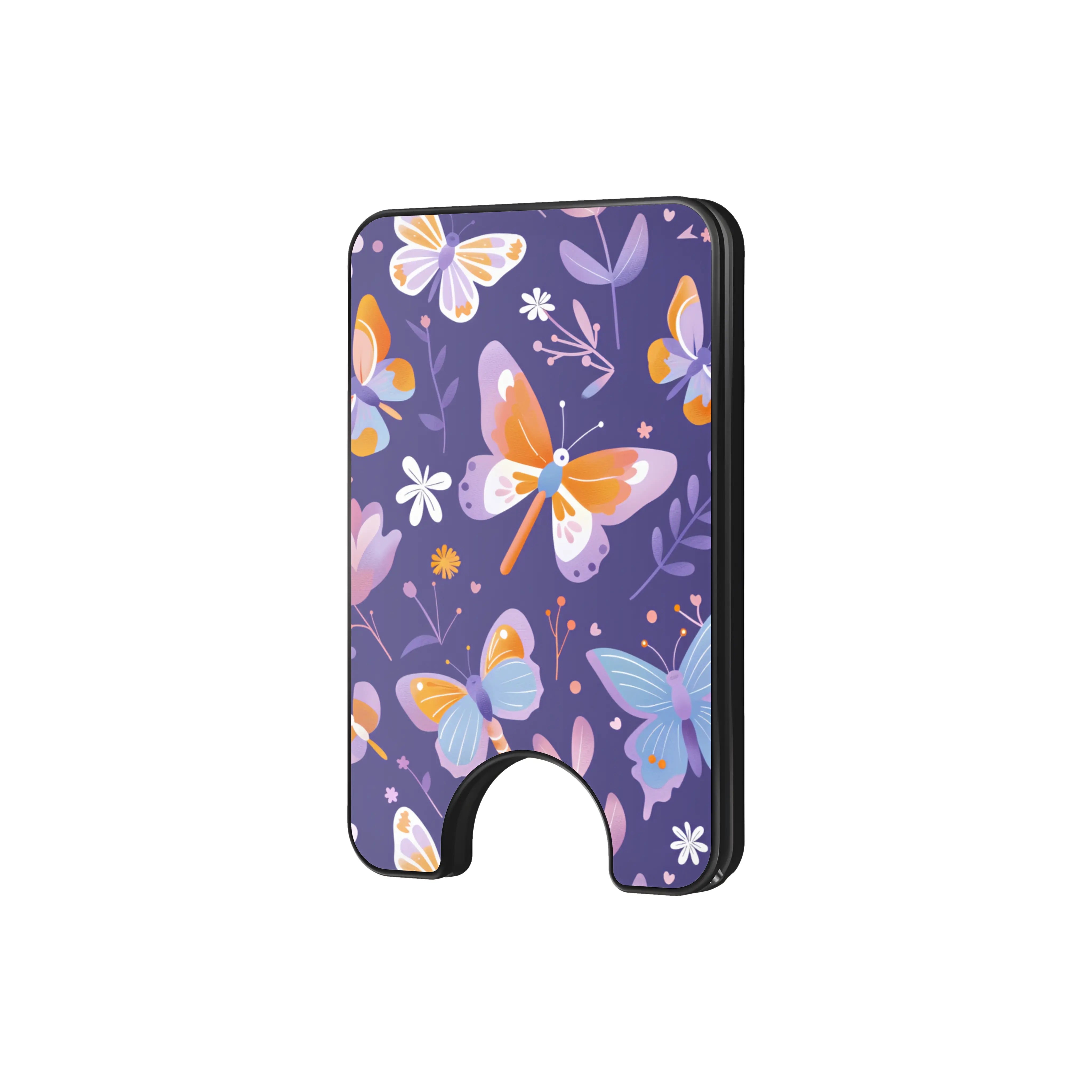 Violet Flutter - Magnetic Wallet & Stand