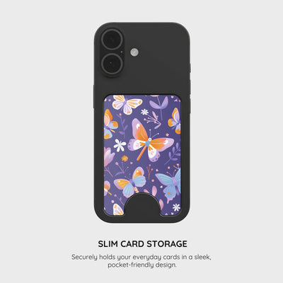 Violet Flutter - Magnetic Wallet & Stand