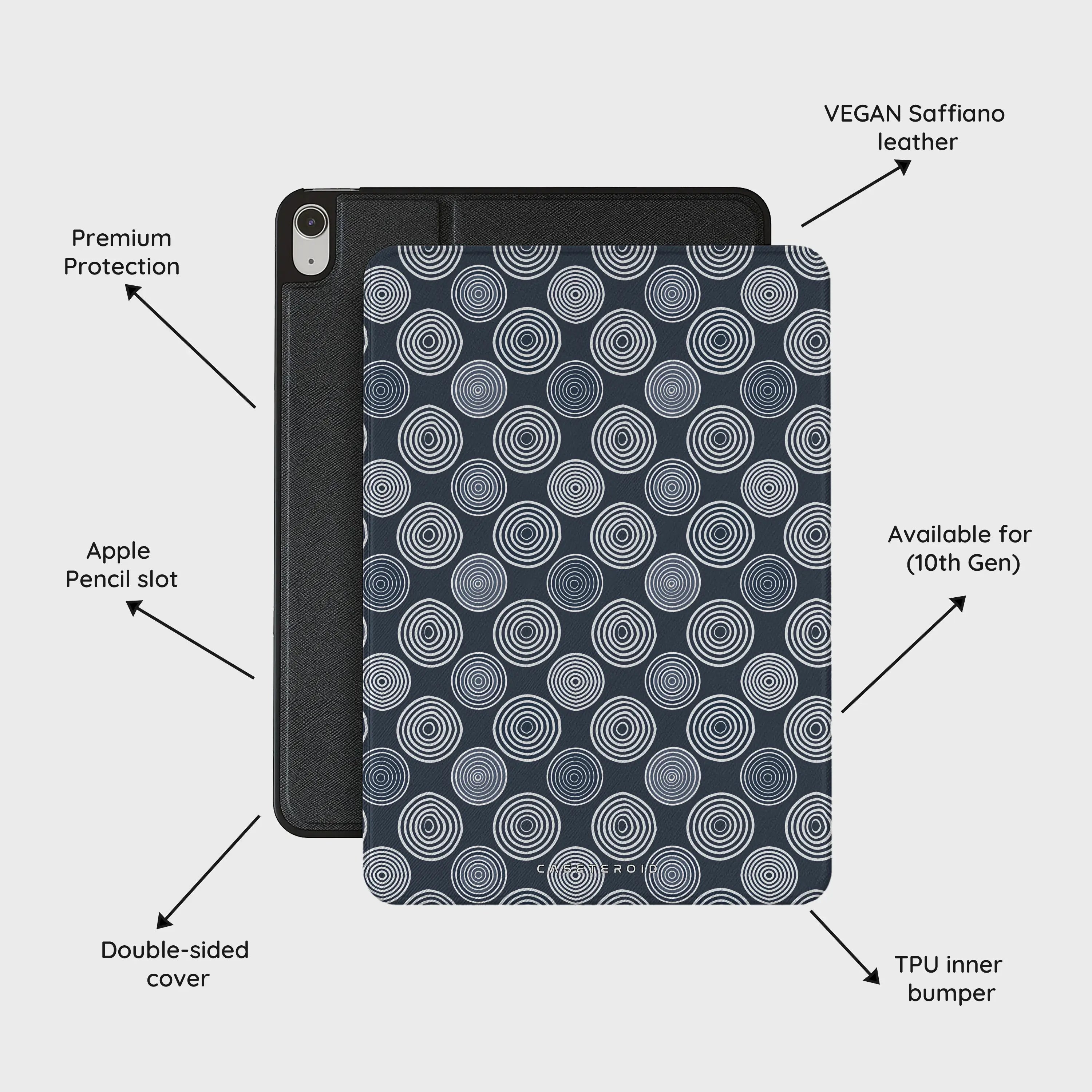 Pulse Rings - iPad 10.9 (10th Gen) Case