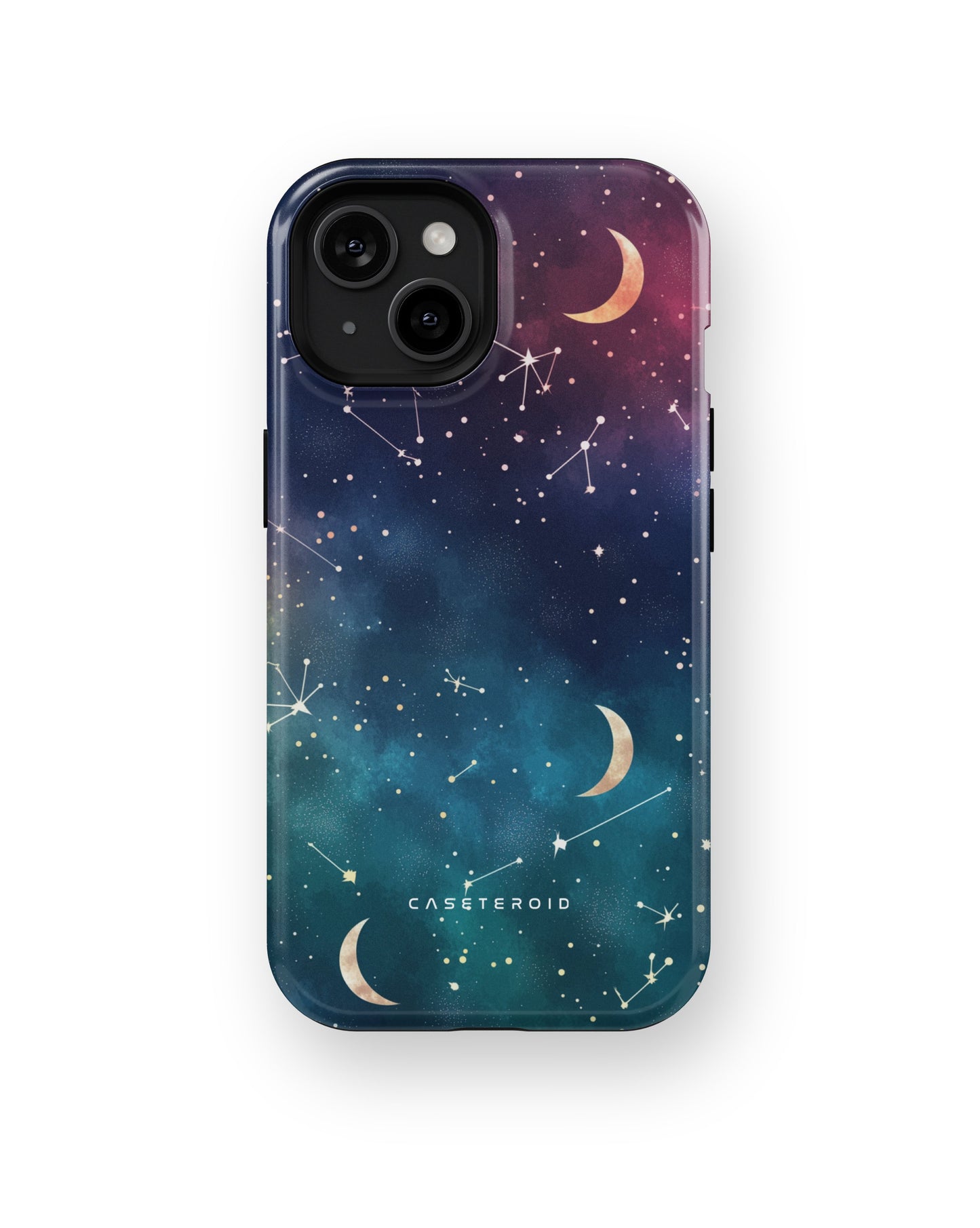 Cosmic Moonlit Pattern MagSafe Tough Case for iPhone 15 - CASETEROID