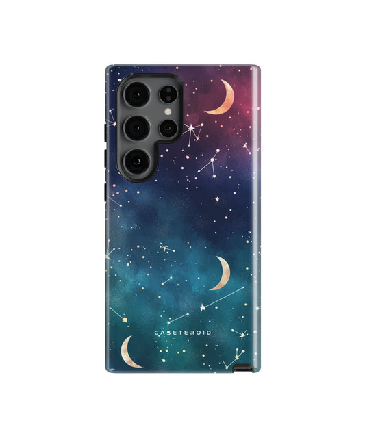 Cosmic Moonlit Pattern Tough Case for Samsung Galaxy S24 Ultra - CASETEROID