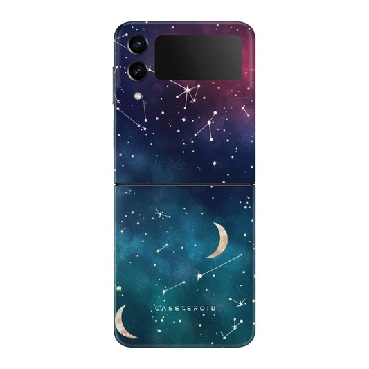 Cosmic Moonlit Pattern Tough Case for Samsung Galaxy Z Flip 3 - CASETEROID